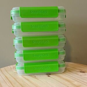 Green Stackable Meal Prep Containers - Set of 5